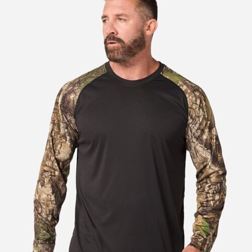 Unisex Realtree® Performance Colorblocked Long Sleeve T-Shirt Thumbnail