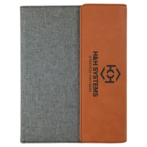 7" x 9" Leatherette Portfolio with Notepad Thumbnail